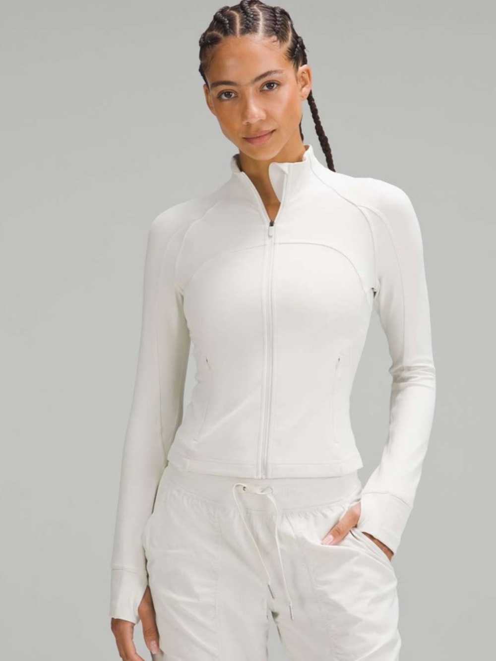 lululemon athletica White Full-Zip Lightweight Jacket